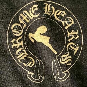 Chrome Hearts Long Sleeve Tee with Silver Accents